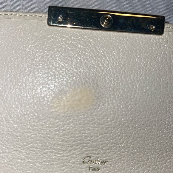 Vintage Cartier Ivory Patent Leather Wallet GUC - Picture 10 of 13